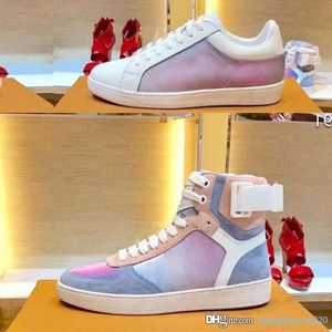 Casual shoes Martin boots spring autumn fashion women High top SHoes leather thick bottom designer men Trainers platform woman shoe Lace up short Sneakers size 35-45