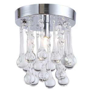 Koridor Tavan Koridor Cristal Lustres Işık Avizeler LED Kristal avize 110V 220V Kişilik yağmur damlası Kristal Işık