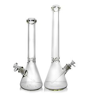 9mm thick beaker bong glass water pipes beaker base bong 20'' hand blown glass bong 16'' flared mouthpiece waterpipe beaker