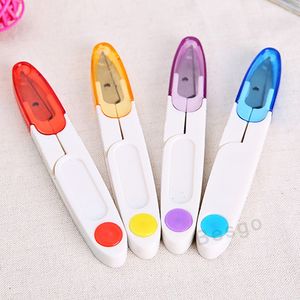 U Shape Clippers Sewing Trimm Saxar Nippers With Transparent Cover Sharp Mini Cross Stitch Broderi Clipper Cutter Tool dbc BH2870