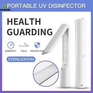 UV Esterilização Portable Light UVC Desinfecção Luz dobrável germicida lâmpada 20led para o quarto Toilet