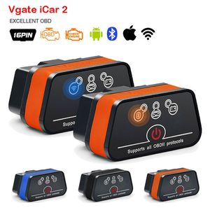 Bluetooth WIFI OBD2 Teşhis Tarayıcı Aracı ELM327 V2.1 OBD 2 Mini Adaptörü Android / IOS / PC Kod Okuyucu Taraması