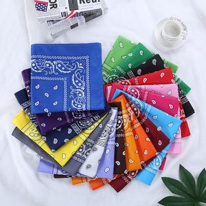 Bandanas x 22 inç yenilik çift taraflı baskı paisley kovboy bandana parti farf kafa bandı güzel mendiller