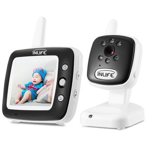 Inlife BM35Q Video Baby Monitor Kamera Natt Vision Ljus Lullaby Alarm