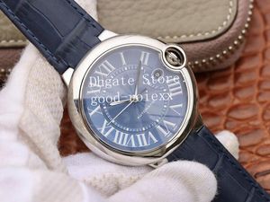 3 kleuren zwarte zilverblauwe wijzerplaat eta horloges heren automatische cal mc horloge mannen hbbv6 fabriek mm leer wsbb0025 jurk polshorloges