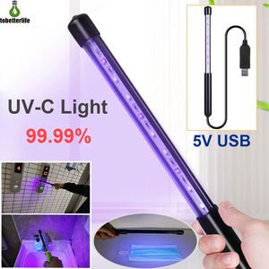 3W 5W Household UVC Disinfection Stick LED Sterilizer Wand UV Germicidal Lamp Germs Killer Disinfection Light