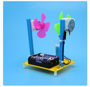 Pupil Science Popularization Experiment Wind Turbine Hand-made Small Inventions Package Assembly Material