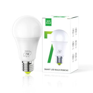 Inteligentna żarówka, Crestech Smart Bulba kompatybilna z DOT Alexa Echo, zimna i ciepła biała LED WiFi Smart Bulbs RGB Dimmable w magazynie