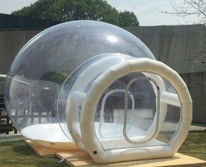 Uppblåsbart bubbeltält 3m dia bubbelträd med fläkt transparent igloo tält/bubbelhus/kupol tält med rör bärbart campingtält för utomhus