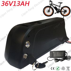 EU Us No Tax Down Tube Dolphin Batteri 36V 13AH Li-Ion Electric Bike Batteri för BAFANG BBS Motor Kit 42v2AH.