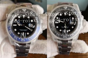 남성 자동 Cal.3186 시계 V12 버전 904L 스틸 세라믹 베젤 스포츠 116710 Blnr Eta Men Wristwatches