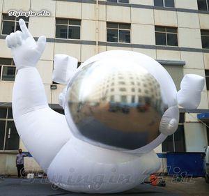 Astronauta gonfiabile per illuminazione esterna Modello gigante da 6 m Astronauta con luci a LED per palcoscenici da concerto e decorazioni per musei