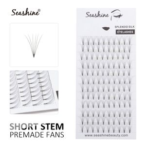 Seashine Drop Shipping 6D kurzer Stiel Pre-Fans Wimpern russisches Volumen individuelle falsche Wimpernverlängerung Hersteller