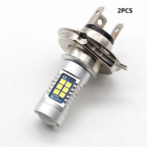 2PCS H4 3030 21 SMD LED-projektorbil Truck Front Dimlampor Körljus 12V 24V