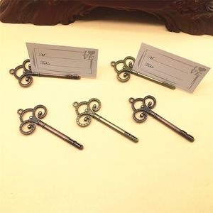 Vintage Key Place Card Holder Key Shape Table Number Holders Wedding Favors Key to My Heart Table Card Holder---FP1021