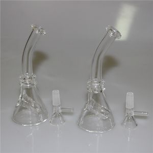 4.5 Inch Mini Glass Bong Dab Rig hookah With Free Bowl Colorful Small Pyrex Recycler smoking Water Pipes Oil Rigs ash catcher