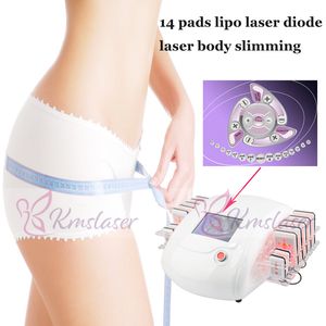 650nm Lipo Laser Slimming Machine Diod Lipoler Fettborttagningsutrustning 14 paddlar