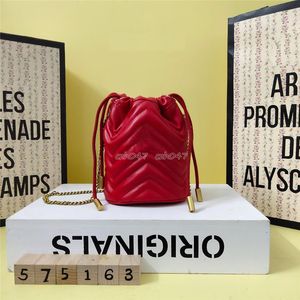 Klasik Deri Siyah Kırmızı Renk Zinciri Kadın Çantası Çanta Omuz Çantaları 575163