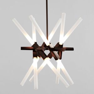 Nordic Style LED Crystal Pendant Lamp Modern Creative Bar Lamp Reception Desk For Shop Hotel Office Engineering Lighting