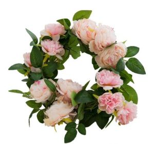 Bröllopsdekoration Konstgjord Fake Silk Rose Flower Vine Hängande Garland Bröllop Hem Inredning Dekorativa Blommor Kransar Silk Peony Vine GB224