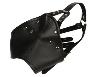 Ball Gag Mouth Bondage Plug Head PVC Leather Mask Muzzles Harness Fetish Sex Product Erotic Toys For Women