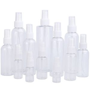 10ml 20ml 30ml 50ml 60ml 80ml 100ml 120mlのスプレーボトルファインミストクリアスプレーボトル小さな再利用可能な空のプラスチック容器