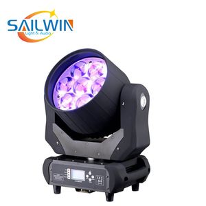 LED-scenljus händelsebelysning RGBW 4IN1 AURA ZOOM 7X40W LED Moving Head LED Wash Light