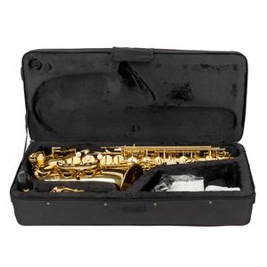 Großhandel Professionelle neue Falling E Alt Saxophon Set Farbe Gold für beliebte Messing-Musikinstrumente