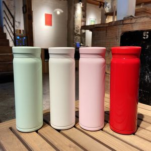 Stainless Steel Tumblers INS Stainless Steel Water Bottle 300ML Girls Tumblers Insulated Car Held Sport Water Bottle