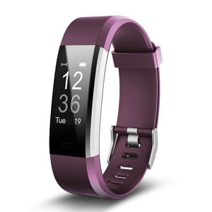 ID115 Plus GPS Smart Armband Hjärtfrekvens Monitor Vattentät Smart Watch Fitness Tracker Armbandsur bärbar för iOS Android Phone Watch