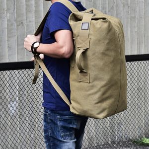 Fashion large capacity Canvas backpack Men's outdoor travel sports bag handbag,have two size and 3 colors