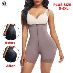 Yumdo Butt Lifter Kobiety Wysokiej Talii Odchudzanie Tummy Control Majtki Knickers Pant Figi Shapewear Bielizna Body Shaper Lady T200608