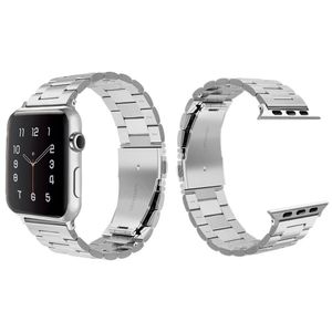 Commonly used Apple Watch Stainless Steel Metal band strap Series 6/5/4/3/2/1 SE Sport Unisex Silver and Black RoseGold