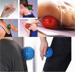 10 Farben Spiky Point Massage Ball Trigger Roller Reflexzonenmassage Stressabbau für Palm Fuß Arm Nacken Rücken Ganzkörpermassagegerät