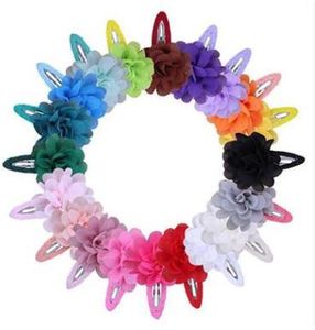 22 colori Fiore fermaglio per capelli moda floreale per bambini forcina per ragazze panno bello BB clip regalo accessori per capelli