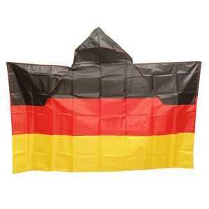 Deutschland-Flaggen-Umhang, 90 x 150 cm, Körperflaggenbanner aus 1,5 x 0,9 m Polyesterdruck, kostenloser Versand
