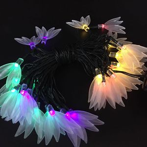 6m 30 Diody LED Solar Clover Strings Christmas LED String Fairy Light Kryty Outdoor Holiday Lighting Ogród Dancing Party Decoration Lampa