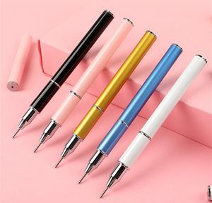 TAMAX NAB002 inoxidável duplo prego Terminou Art Dotting Pen com cera Cabeça Dot Pens para manicure Glitter Powder Arte Decoração