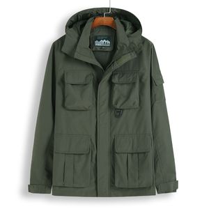 Män taktisk jacka coat plus storlek 6xl 7xl 8xl män hooded höstjackor mens vinter windbreaker coat vattentät