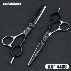 6.0 lâmina afiada Cabeleireiro Tesoura Kit 5.5 Profissional Cabelo Scissor Set Hairdresser Razor Cabelo Corte Tesoura Barbear Cabelo Tesouras