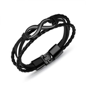 Edelstahlarmband für Herren, 8 Lederarmband, 18 mm, Herren-Accessoires, Schmuck, schwarze Snap-Armbänder für Baseball-Jungen