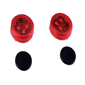 Universal 2PCS Wireless LED Car Door Warning Light Magnet Indicator Evitare Crash Strobe Flash Signal Lamp - Red