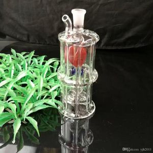 Maple Leaf Red Water Bottle Glass Bongs Accessories , Glass Smoking Pipes colorful mini multi-colors Hand Pipes Best Spoon glass Pipes