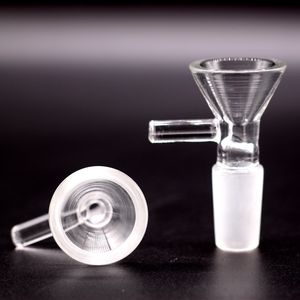 Bongs for Smoking Saplı Cam Bong Ve Borular 14mm 18mm Erkek Ortak Cam Bowl için Cam Çanak Tütün Herb Kuru Bowl Slayt