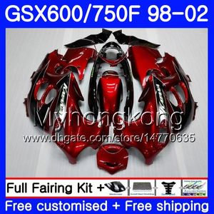 Karosserie für Suzuki weinrote Fabrik KATANA GSXF 600 750 GSXF750 98 99 00 01 02 292HM.27 GSX 750F 600F GSXF600 1998 1999 2000 2001 2002 Verkleidung