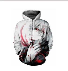 Designer New Summer Fashion Casual Hoodies Homens Mulheres 3D Hoodie com capuz Tokyo Ghoul Harajuku Pullovers R0559