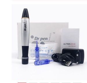 Dr. Pen A1-C Auto Microneedle Sistema Ajustável Comprimentos de Agulha Ajustável 0.25mm-3.0mm Dermapen elétrico + 2 PCS 12 cartuchos de agulhas