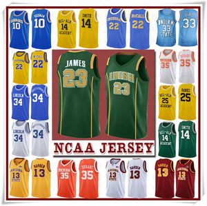 NCCA-tröja James Iverson Herr 23 LeBron Durant 13 Harden Curry Stephen college Baskettröjor Russell Westbrook Herr1