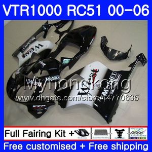 Kit top nero ovest per HONDA VTR1000 RC51 SP1 SP2 00 01 02 03 04 05 06 257HM.12 RTV1000 VTR 1000 2000 2001 2002 2003 2004 2005 2006 Carenatura