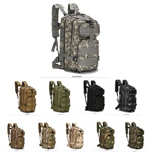 Ny 1000D Nylon Tactical Rackpack Army Outdoor Bag Sports Camping Vandring Fiskejakt Klättring utomhus ryggsäck 30L utomhusväskor